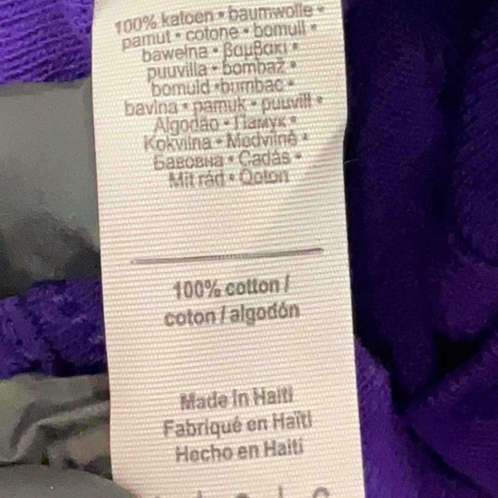 Gildan Purple Graphic Tee with Pink Three-Eyed Face - Picture 2 of 2